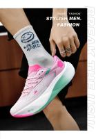 Zapatillas De Correr Para Hombre Ultraligero Con Placa De Carbono Zapatillas Deportivas De Gym Para Maratón Zapatillas Deportivas Unisex De Microfibra Y Cuero TPU Suela De Goma Adecuadas Para Salir Al Jardín - details 21