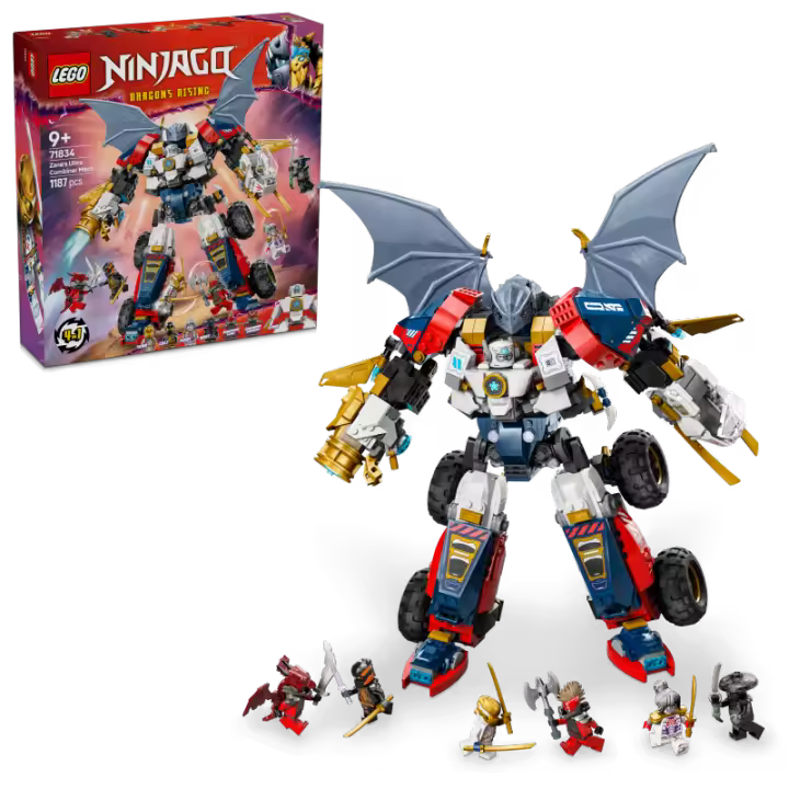 LEGO NINJAGO 71834 Meca Ultra Combo de Zane Contiene 1187 piezas - Edad recomendada a partir de 9+ años 25L71834 - 1