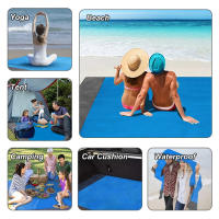 Manta De Playa Impermeable 2x2.1m Plegable Y Portátil Para Camping Y Picnics Matrícula Ligera Para Exterior Y Arena - details 4