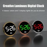 Reloj Digital Creativo LED Para Coche Mini Reloj Interno Adhesivo Ornamento Automotriz Accesorios Para Coche Material ABS - details 9