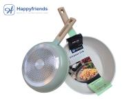 Set de 3 Sartenes Cocina con Revestimiento Antiadherente para Inducción ELEGANTECO | Modelos y Tamaño a Elegir Ø20/22/24/26/28/30/32 cm | Mango Soft-Touch | Juego de Sartenes | Libre de PFOA - Happy Friends - details 2