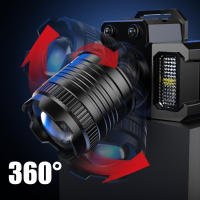 Linterna Frontal Recargable 2000mah LED Super Brillante T51 Inducción Luz De Escenario Impermeable Para Camping Y Trabajo - details 5