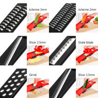 Conjunto De Herramientas De Cocina Cortador De Frutas Y Verduras Multifuncional Con 6 Cuchillas Rallador De Acero Inoxidable Ecológico - details 1