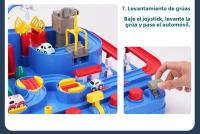 Aventura Automovilística para Niños: Circuito de Tren con Aparcamiento y 2 Coches de Regalo, 23x23x18 cm - details 16