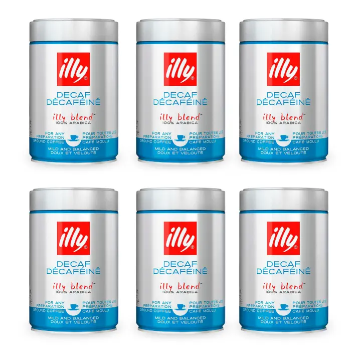 Pack 6 x Illy Café Molido Descafeinado 250 Grs - Qumir - 1