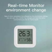 Sensor De Temperatura Y Humedad Zigbee Tuya Con Pantalla LCD Mini Control Remoto Por App Herramienta De Medición Digital - details 5