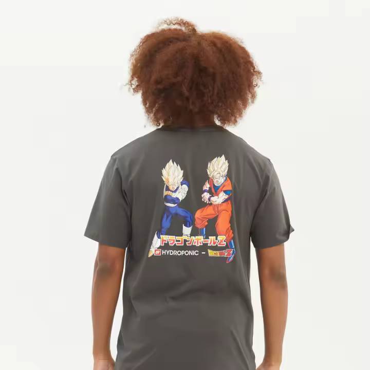 Camiseta Manga Corta HYDROPONIC DRAGON BALL Z SAIYAN 2 Charcoal DB506-01 - 1