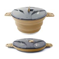 Cacerola De Silicona Plegable 2.5L Para Camping Tetera Portátil Para Café Y Té Pot Para Hervir Agua Mini Para Picnic Al Aire Libre - details 17