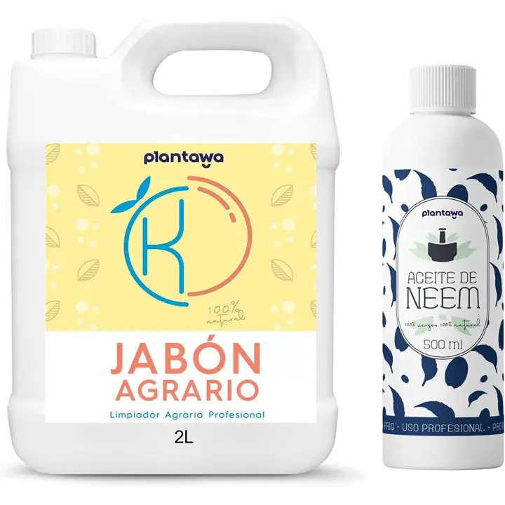 Plantawa Pack Ahorro Jabón Potásico 2L + Aceite de Neem 500ml - 1