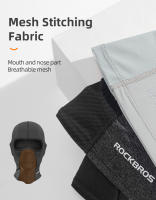 Máscara Completa ROCKBROS Para Bicicleta Protección Solar Y UV Transpirable Para Verano Con Agujero Para Gafas Material De Seda Hielo - details 9