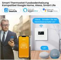 Termostato de calefacción por suelo radiante con WiFi inteligente AVATTO, sistema 55 estándar, superficie de cristal, para control de temperatura ambiente y actuador, compatible con Alexa/Google Home/Smart Life, WiFi de 2,4 GHz, 240 V, - details 5