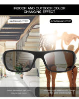 Gafas De Ciclismo Polarizadas Y Cambio De Color 2024 Para Hombres Protección UV400 Lentes Poli-carbónato Ideal Para Conductar Y Deportes - details 6
