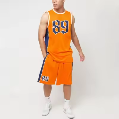 Camiseta Karl Kani Og Block Basketball Tank Orange - Navy KM242-040-1 - 1