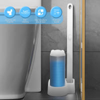 Cepillo De Inodoro Desechable Con Mango Largo Y Cabeza De Esponja Para Limpieza Profunda De Baño Accesorios De Inodoro Kit De Limpieza Ecológico 18/36 Piezas - details 1