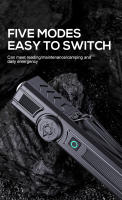 Linterna Multifuncional Recargable USB Con Imán Luz De Trabajo LED COB Potente Impermeable Torcha - details 4