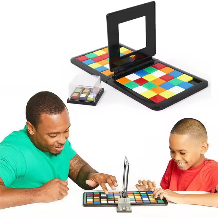 Juego Educativo De Tablero Para Niños Y Niñas Color Battle Square Racer Antiestrés Desarrolla La Lógica Y La Resolución De Problemas Juguetes Interactivos Para Padres E Hijos - 1