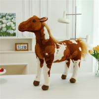Juguete De Peluche Realista Con Esqueleto Y Sangre Caballo Lusa Flores Caballo Muñeco De Simulación Regalo Para Todas Las Edades - details 8