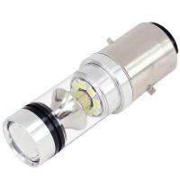 Bombilla De Faro LED Para Motocicleta Universal Doble Agarre Alta Potencia H6 BA20D 20led Luz Blanca 12V-24V Fuente De Luz LED - details 4