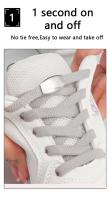 Cordones Elásticos Sin Nudo Para Niños Y Adultos Cordones Planos Para Zapatillas Cierre Rápido De Metal Nuevo Para Zapatos - details 2
