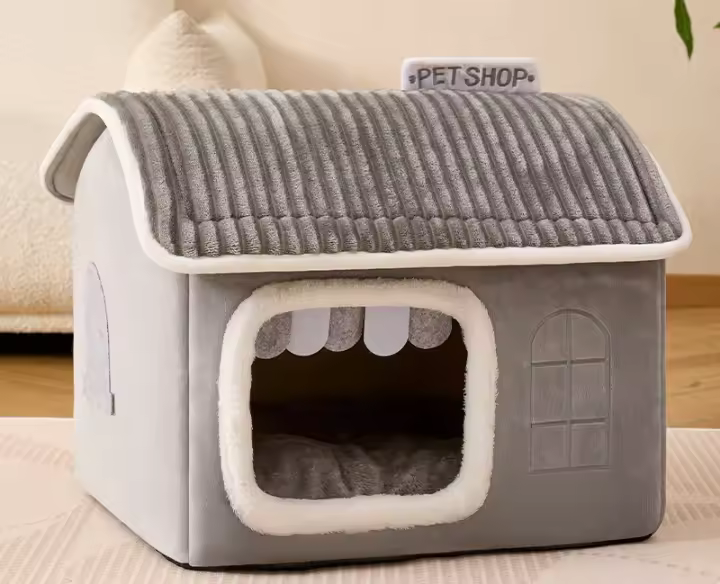 Casa De Mascotas Plegable Para Invierno Apto Para Perros Gatos Niños Y Perras Cueva Portátil Lavable Refugio Para Perros Accesorios Para Mascotas - 1