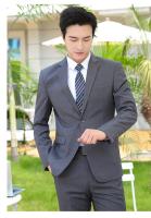 Traje De Novio Italiano Estilo Slim Para Hombre Color Sólido Moda Negocios Traje De Boda Profesional Conjunto De Chaqueta Y Pantalones - details 5