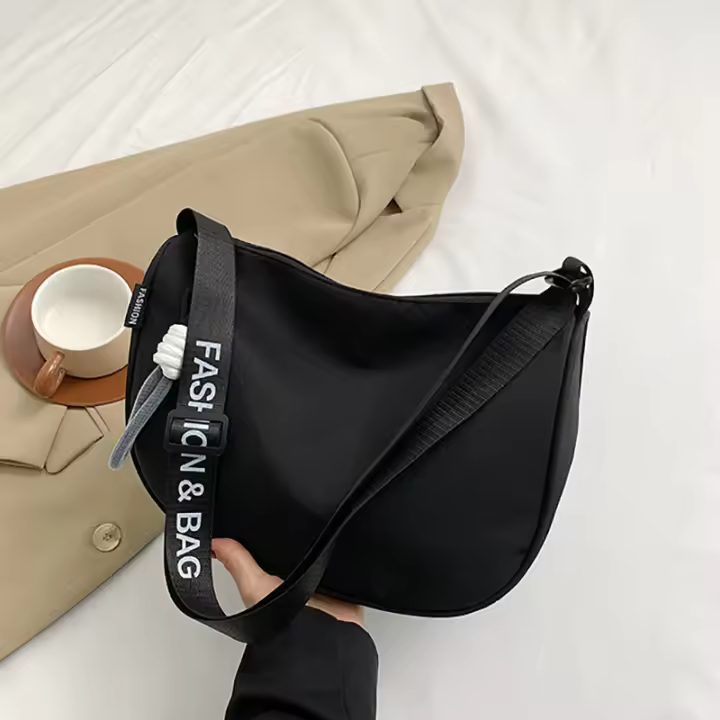 Bolso De Hombro Grande Para Mujer Estilo Deportivo Y Casual Con Correa Ajustable Y Cierre De Cremallera Bolsa De Oxford - 1