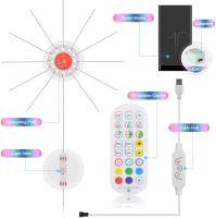 Tiras LED De Fuegos Artificiales Cambio De Color RGB Con Control Remoto Y Bluetooth DC 5V USB Para Decoración De Hogar - details 6