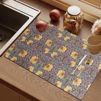 Mantel De Cocina Absorbente William Morris Antideslizante Y Hidratante Para Tazas Y Platos Tamaño Variado Material Poliéster Y Algodón - details 10