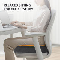 Cojín De Asiento Confortable Y Transpirable Diseño U Almohadilla De Masaje De Espuma Muelle Alivio De La Presión Coccyx Negro Morado Y Gris - details 8