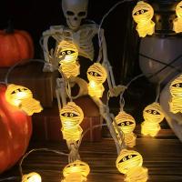 Luces LED De Momia Para Halloween 2024 Cuerda De Luces USB Para Decoración De Fiestas Y Bodas Perfectas Para Festivales De Fantasmas Y Navidad - details 0