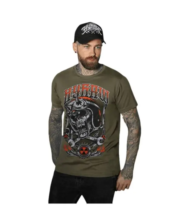 Camiseta Manga Corta Hombre Khaki Helmet HYRAW W23-M03 - 1