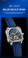 Reloj Mecánico Automático Para Hombre BINBOND H1133 2024 Tourbillon De Lujo Con Correa De Acero Y Ventana De Cristal Hardlex Resistente Al Agua Y Shock - details 10