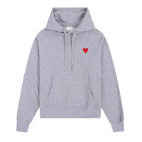 Sudadera De Corazón Bordado Para Parejas Sudadera Vintage Suelta Casual Con Capucha Para Hombre Y Mujer Sudadera De Polyester Para Otoño E Invierno - details 3