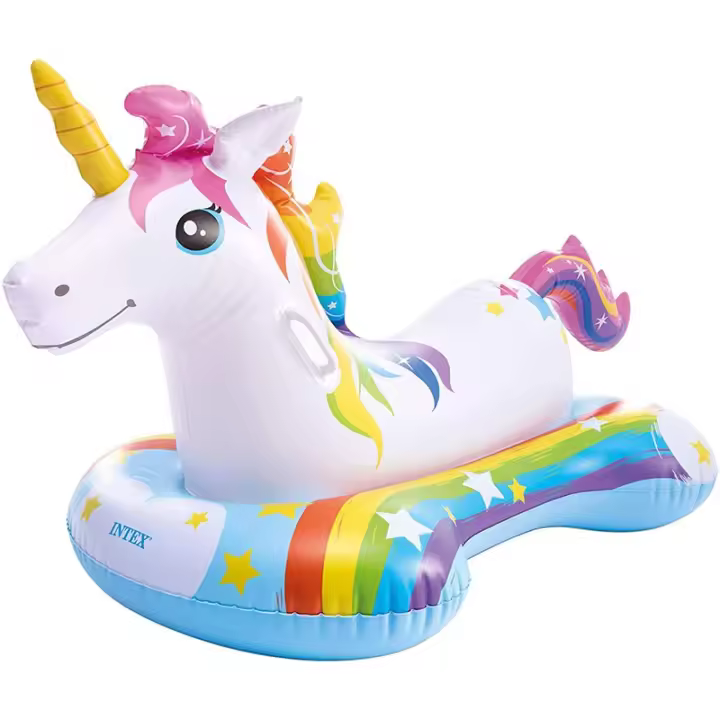 Flotador unicornio para niños hinchable con asas de sujección. - 1