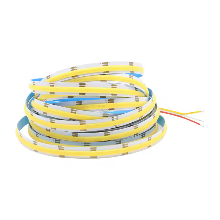 Tiras LED COB CCT 24V DC12V 608LEDs FCOB Luz Dimmable Doble Color 10MM PCB 1M 3M 5M Alta Densidad Flexibles Ra90 Cinta Lineal - 1