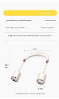 Ventilador de cuello Yase 2258 con carga USB, pequeño, portátil, de refrigeración, grande, para deportes de viento y viajes - details 8