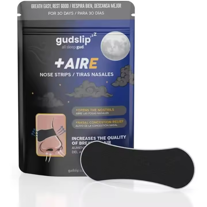 Tiras Nasales Gudslip® – Suministro de 30 Días para Mejorar la Respiración Nasal, Reducir los Ronquidos y Aliviar la Congestión – Cómodas y Efectivas para un Sueño Reparador - 1