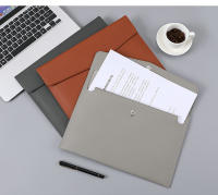 Bolsa De Documentos MoeTron De Cuero PU Calidad A5 Envelope Porta Documentos A6 Monedero Organizador De Archivos Para Mujer - details 4