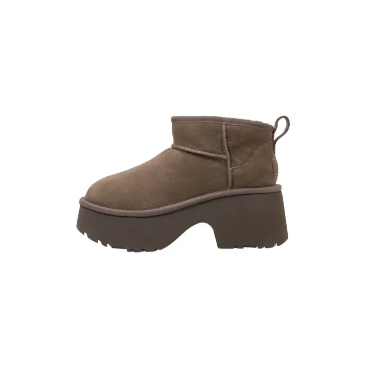UGG Classic Ultra Mini New Heights  Botines De Tacón Mujer Taupe - 1