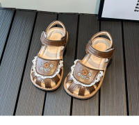 Sandalias De Verano Para Niñas Con Bordado De Flores Y Lazo Calzado Casual De Cuero Suave Para Niños Cierre De Correa Tamaño True Fit - details 13