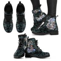 SP Nuevas Botas Martin de otoño E Invierno, BOTAS DE TRABAJO británicas con estampado digital de Dibujos animados para Damas, BOTAS Altas de cuero de gran tamaño. - details 1