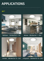 Panel De Luz LED Redonda 15W 20W 30W 50W 220v Luz De Techo Moderna Para Cocina Iluminación Doméstica Lámpara De Techo Fácil De Instalar ABS - details 7