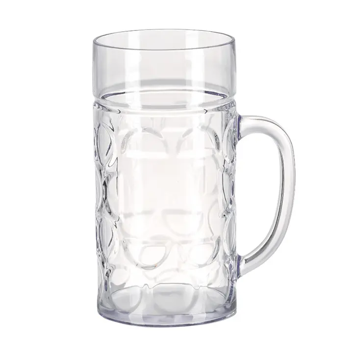 Copa De Cerveza Libre De BPA Hecha De Plástico Reutilizable Y No Rompible Acrílico Transparente Para Barra Fiesta Bebida Fría Jugo Cheer Para Copas - 1