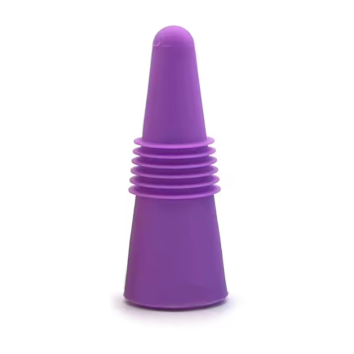 Tapón de vino de silicona de grado alimenticio, tapón de champán, tapón de vino a prueba de fugas para botellas de cerveza, paquete individual - 1