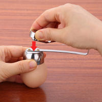 Cortador De Huevos De Acero Inoxidable Herramienta Creativa Para Cocina Afilado De Acero Cortante Abre Huevos Hervidos Y Crudos Accesorios De Gadgets Cool - details 2