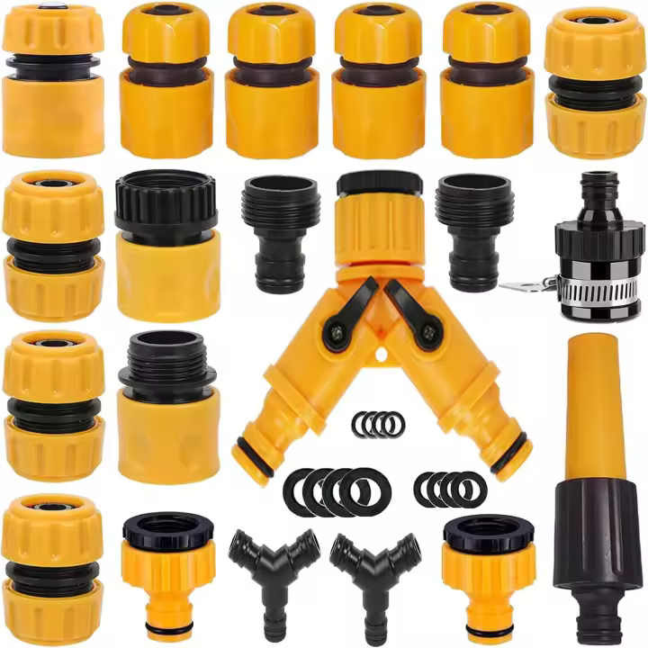 Paquete de 20 conectores, adaptador para grifo de jardín, divisor de manguera en Y - 1