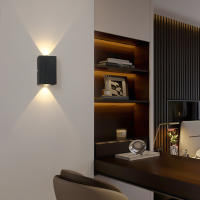 Lámpara De Pared LED Para Decoración De Hogar Moderna Y Minimalista Para Dormitorio Sala De Estar Pasillo Hotel Luz Cuadrada - details 4