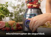 Batidora de vaso Cecotec Power Black Titanium 2200MAX Smooth, acabados en acero inoxidable, 2200 W potencia máxima, cuchilla con recubrimiento de titanio negro, 1,75 Litros capacidad. - details 6