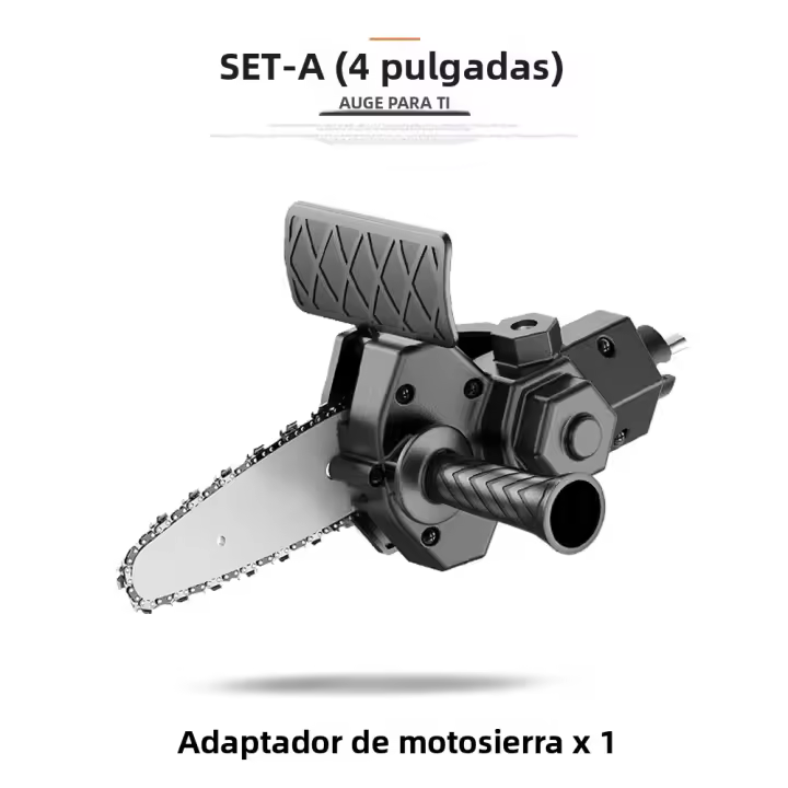 Kit De Conversión Portátil Para Taladro Eléctrico a Motosierra Eléctrica 4/6 Pulgadas Herramienta De Bricolaje Para Madera Y Podar - 1