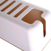 Caja De Almacenamiento De Cable De Madera Caso De Almacenamiento De Línea Eléctrica Organizador De Cargador Y Enchufe a Prueba De Polvo Para El Hogar - details 8